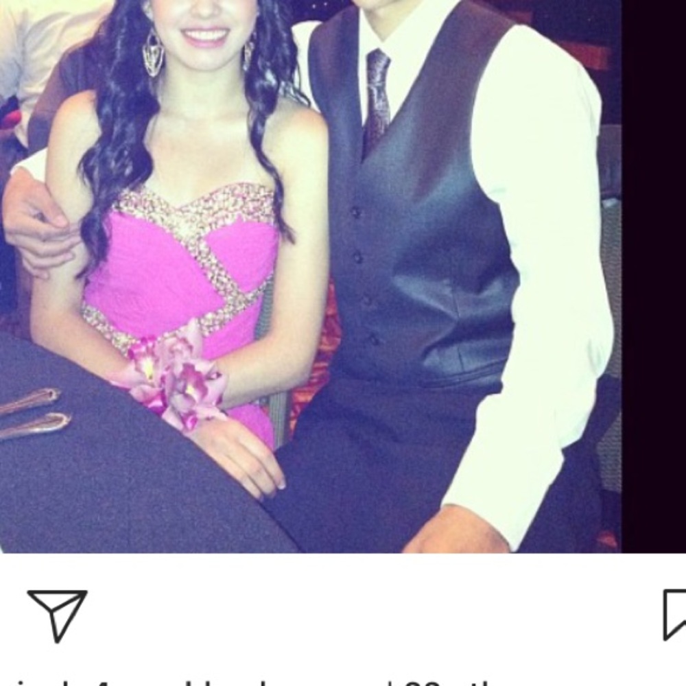 Magenta Prom dress